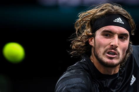 disappointed tsitsipas knocked   paris masters inquirer sports