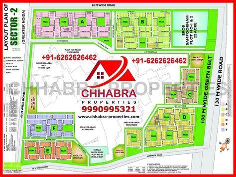 layout plan  sector  greater noidahd map chhabra properties