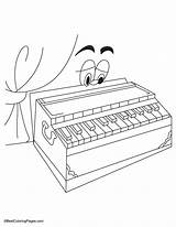 Harmonium Coloring Pages Kids sketch template