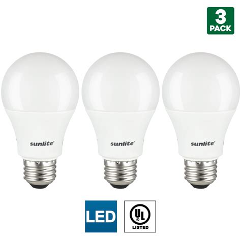 pack sunlite  led bulbs  watt  watt equivalent  lumens medium  base