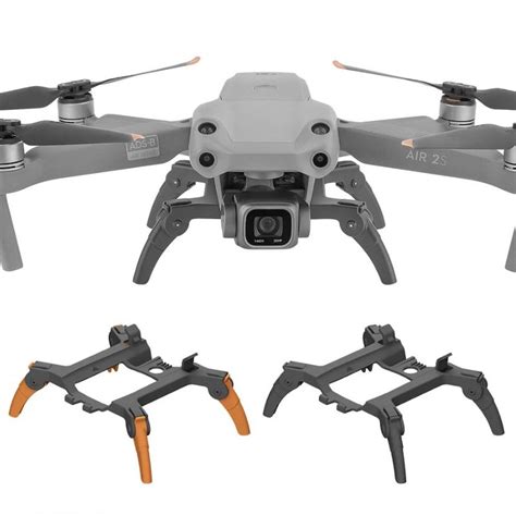 foldable spider landing gear extension  dji air  drones drone garage club