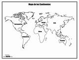Colorear Nombres Mapamundi Continentes Planisferio Mundi Mapas Paraimprimir Continente Paises Oceania Contientes Tierra Político Océanos Imagui Geografia Fácil Océano Tablero sketch template