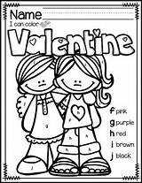 Pages Color Letter Valentine Freebie Valentines Coloring sketch template
