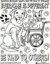Coloring Pages Bullying Anti Kindness Dog Respect Printable Kids Acts Special Sheets Color Dogs Hard Needs Colouring Children Adults Campaign sketch template