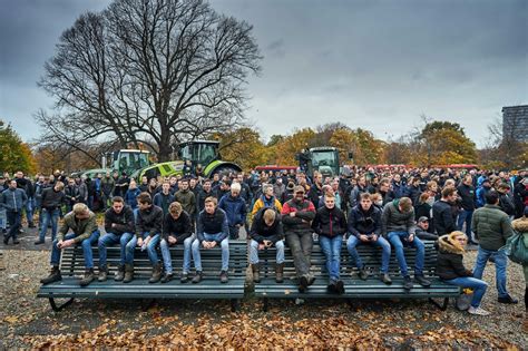 nederlandse boeren protesteren  den haag het nieuwsblad