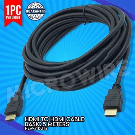 hdmi  hdmi cable basic  meters heavy duty lazada ph