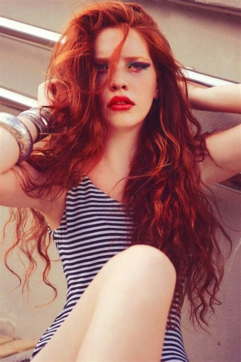 love the long messy hair and that color red ginger hair beautiful