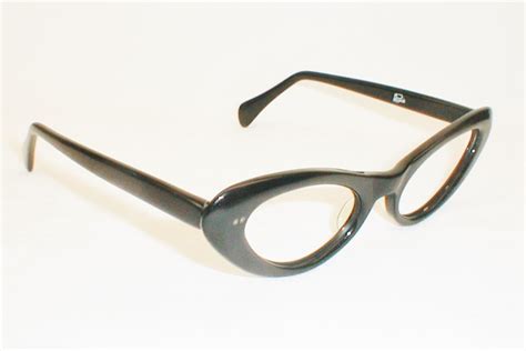Womens Vintage Eyeglasses Black Cat Eye Glasses