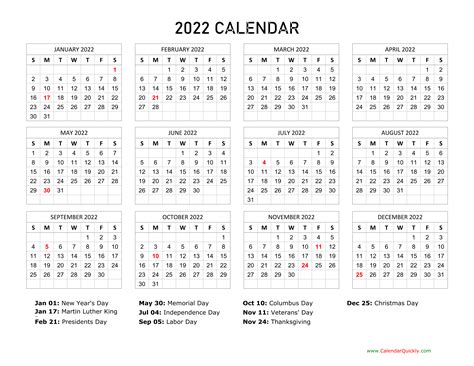 printable  calendar  holidays calendar   federal