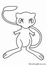 Mewtwo Mew Colouring Getcolorings Colorings sketch template