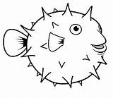 Peixe Puffer Porcupine Pufferfish Peixes Colorear Peces Colouring Desenho Clipartbest Globefish Kidsplaycolor Anzol Vara Clipartmag Escolha sketch template