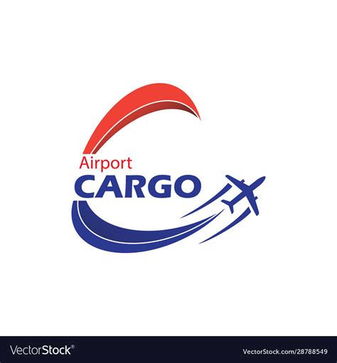 air port cargo logo royalty  vector image vectorstock
