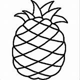 Mewarnai Nanas Buah Kartun Kumpulan Marimewarnai Buahan Pineapple Warna sketch template