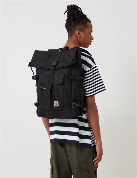 carhartt synthetic wip philis backpack  black  men lyst