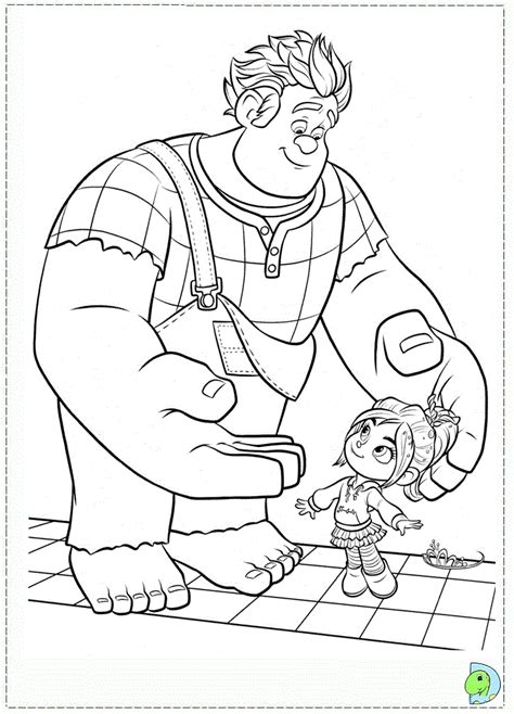 wreck  ralph coloring page coloring home