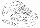 Coloring Shoes Pages Sports Comments sketch template