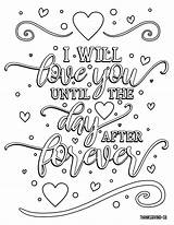 Coloring Adult Pages Valentine Printable Will Adults Valentines Forever Book Bring Inner Child Print Quote Makeitgrateful After Words Until Pdf sketch template