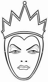 Mask Coloring Halloween Pages Masks Printable Snow Princess Kids Face Scary Print Evil Witch Para Disney Birthday Pumpkin Great Queen sketch template