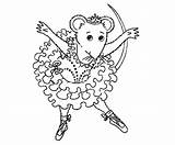 Coloring Ballerina Angelina Pages Online Print Getdrawings Drawing sketch template