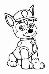 Paw Patrol Coloring Chase Pages Colouring Printable Tracker Book Visit Worksheets Popular Animal sketch template