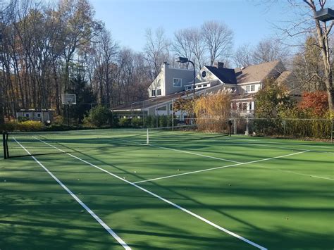 sports installer green tennis court colors  sports installer