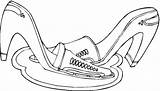 Zapatos Tacon Disfrute Niñas Pretende Compartan Motivo sketch template