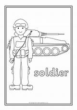 Occupations Colouring Coloring Pages Sheets Sparklebox People Related Items sketch template