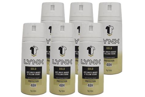 lynx  antiperspirant gold hr sweat protection body spray  pack