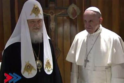pope francis head of russian orthodox church denounce gay