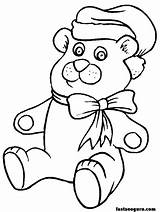 Coloring Pages Christmas Bear Toys Printable Teddy Gifts Print Presents Desktop Right Background Set Click Save sketch template