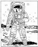 Astronaut Astronauts Nasa Astronomie Coloring Ausmalvorlagen Zeichnung sketch template