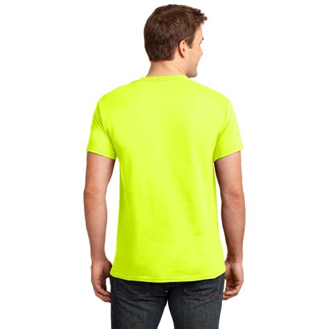 gildan  ultra cotton  shirt safety green fullsourcecom