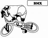 Bmx Coloring Bicycle Pages Sheet Encourage Ride Bike Learn Kids sketch template