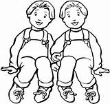 Boys Coloring Pages Twins Twin Friends Printable Towers Color Supercoloring Online Triplets Getcolorings Drawing Version Click Template Categories sketch template