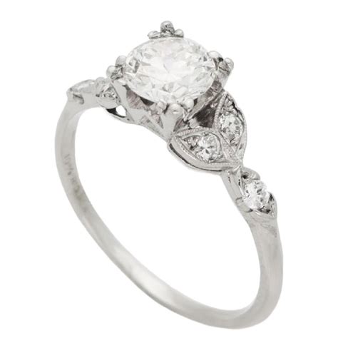 plat tcw  clarity  color diamond engagement ring