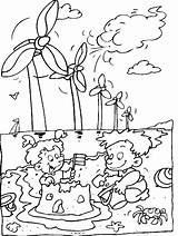 Kleurplaat Windmolens Windmolen Persoonlijke Windmills Malvorlage Kalender Erstellen sketch template