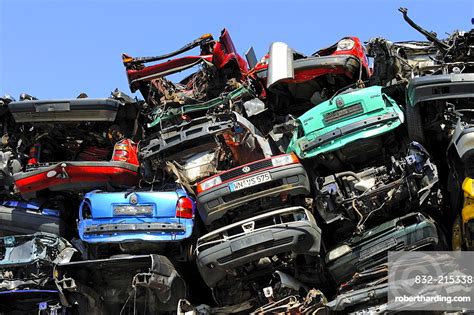 cars   junkyard stock photo