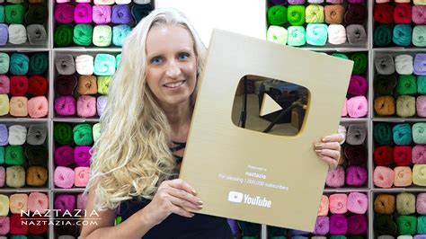 youtube gold play button creator awards unboxing naztazia