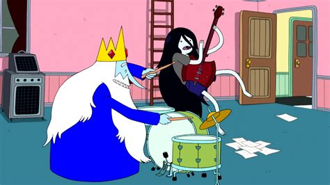 Image S4e25 Ice King And Marceline Jamming Out Png Adventure Time