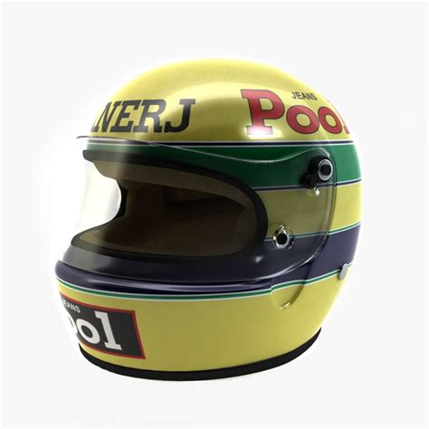 Ayrton Senna Helmet 1983 3d 3ds