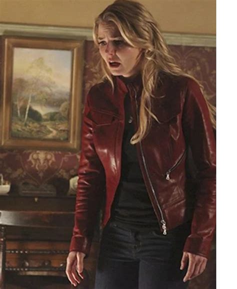 Once Upon A Time Movie Emma Swan Leather Jacket Right