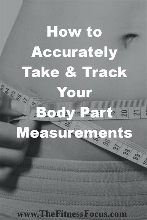 body measurement tracking chart