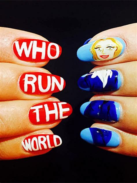 hillary clinton endorses  political manicure allure