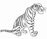 Tiger Coloring Pages Jungle Book Khan Shere Siberian Bengal Getcolorings Daniel Getdrawings sketch template