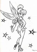 Tinkerbell Gothic Pages sketch template