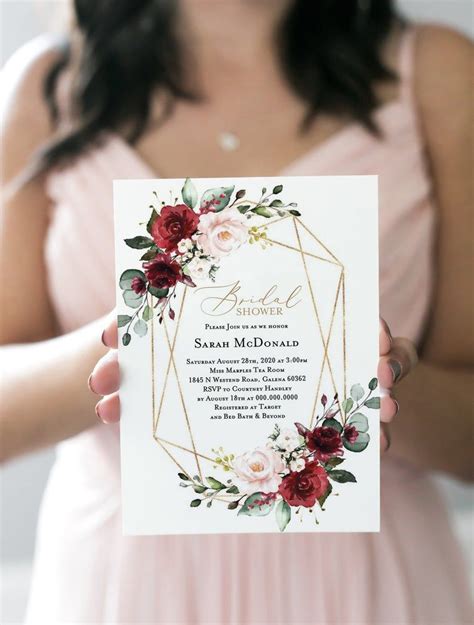 bridal shower invitations  printable