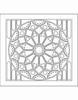 Glass Stained Coloring Rose Window Pages Categories sketch template