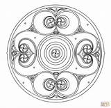 Mandala Celtique Mandalas Celta Coloriage Celtica Celtas Adulti Entrelacés Formant éléments Imprimir Justcolor Nggallery sketch template