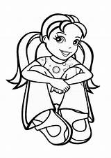 Coloring Pages Polly Pocket Print Girly Printable Kids Colouring Popular Princess sketch template