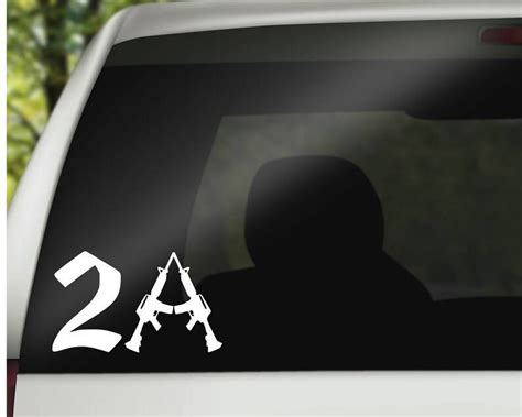 2a Decal Second Amendment Decal 2a Vinyl Decal For Car Or Etsy